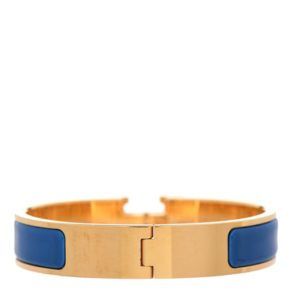Hermes Enamel Narrow Clic Clac H Bracelet PM Bleu Royal 2 of 4