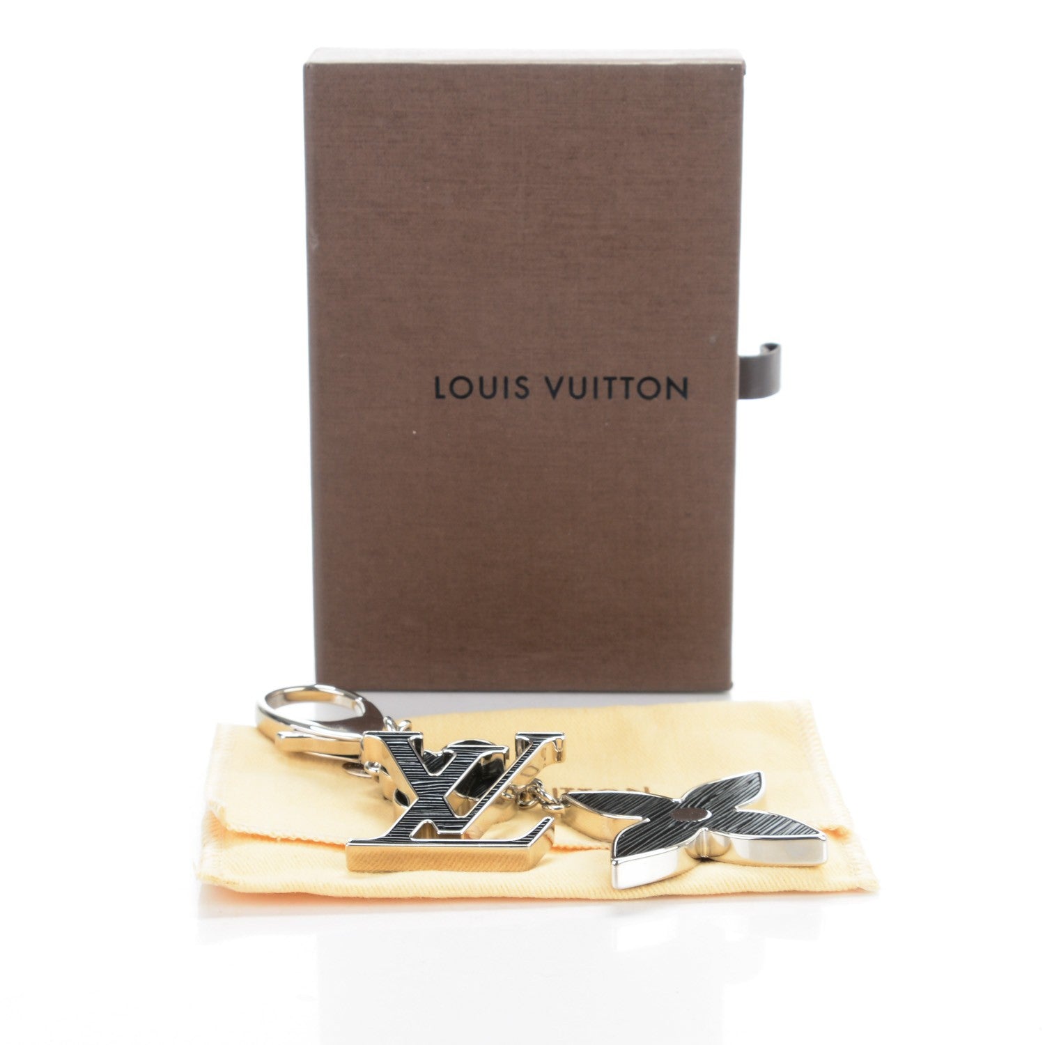 Louis Vuitton Fleur d'Epi Bag Charm Black 6 of 6