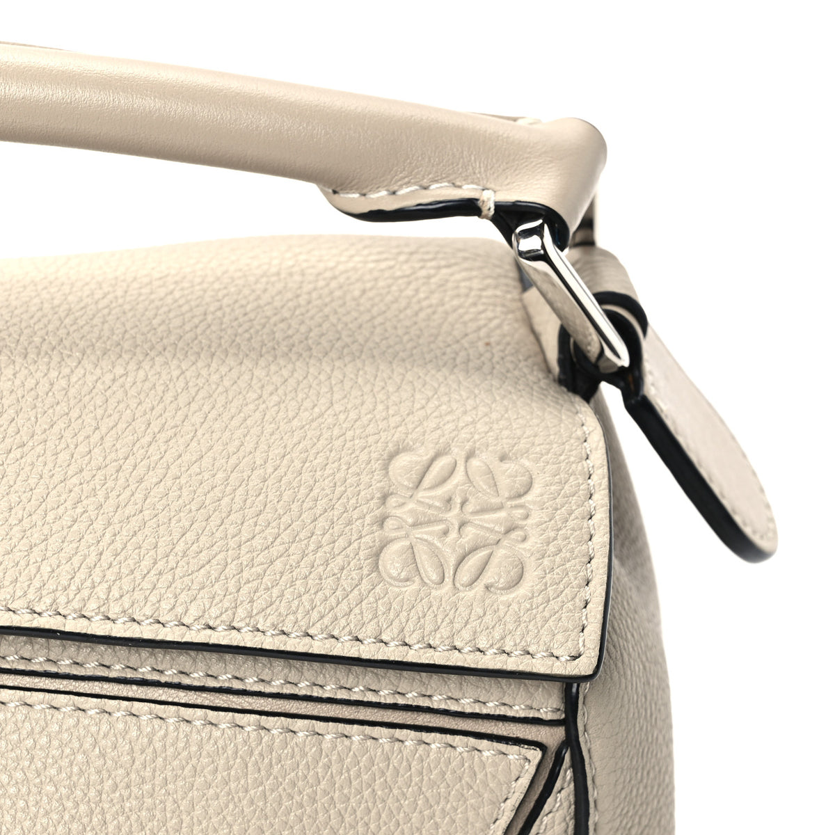 Calfskin Small Puzzle Bag Light Oat