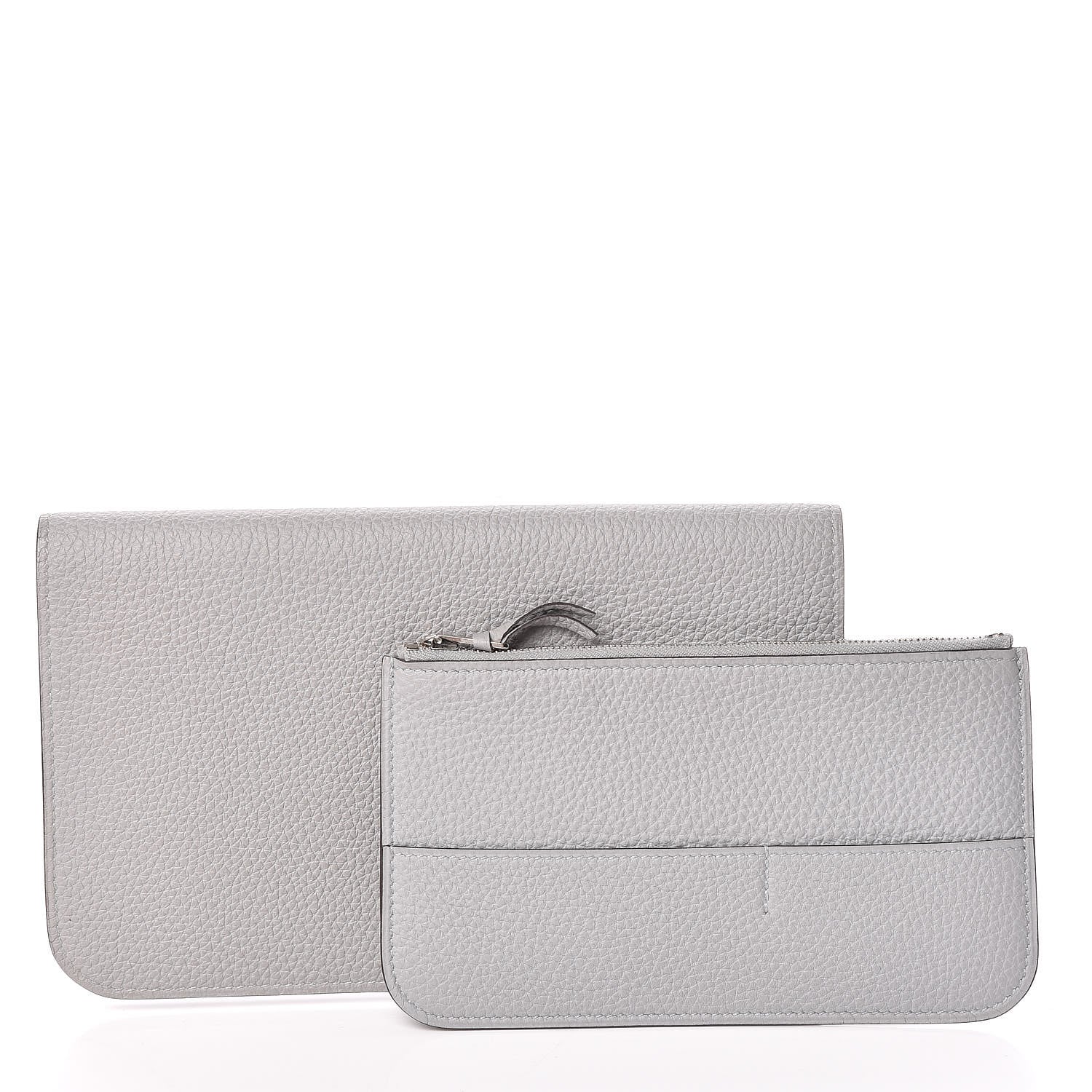 Hermes Togo Dogon Duo Wallet Bleu Glacier 3 of 9
