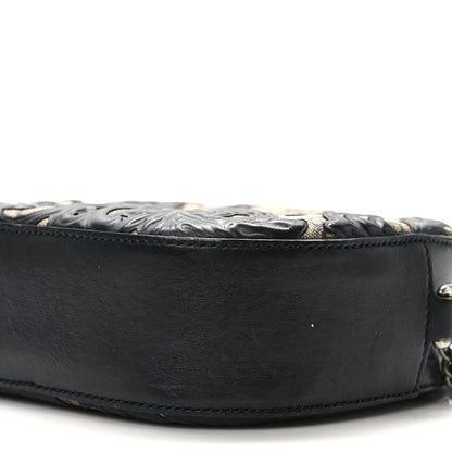 Gucci GG Supreme Monogram Arabesque Mini Chain Shoulder Bag Beige Black 9 of 9