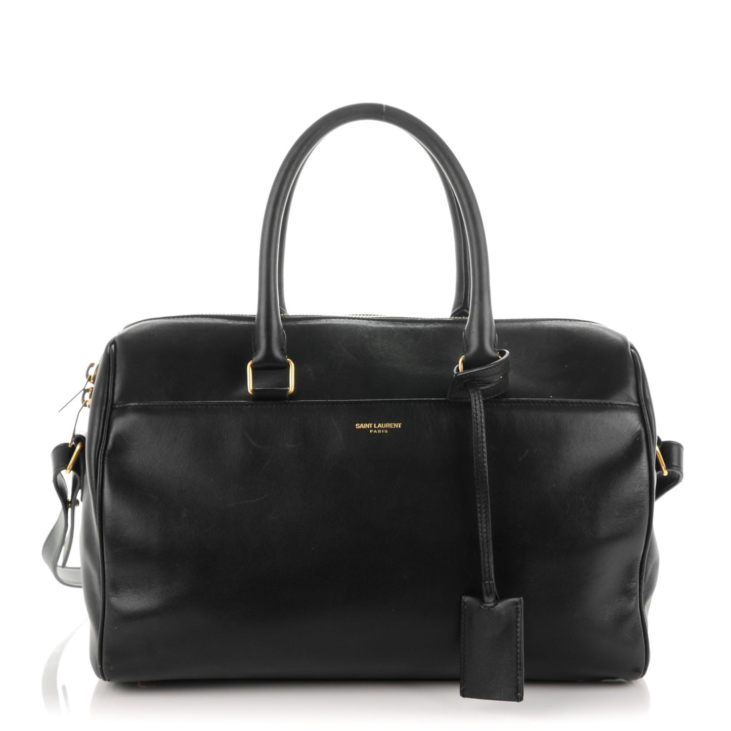 Smooth Calfskin Classic Duffle 6 Bag Black