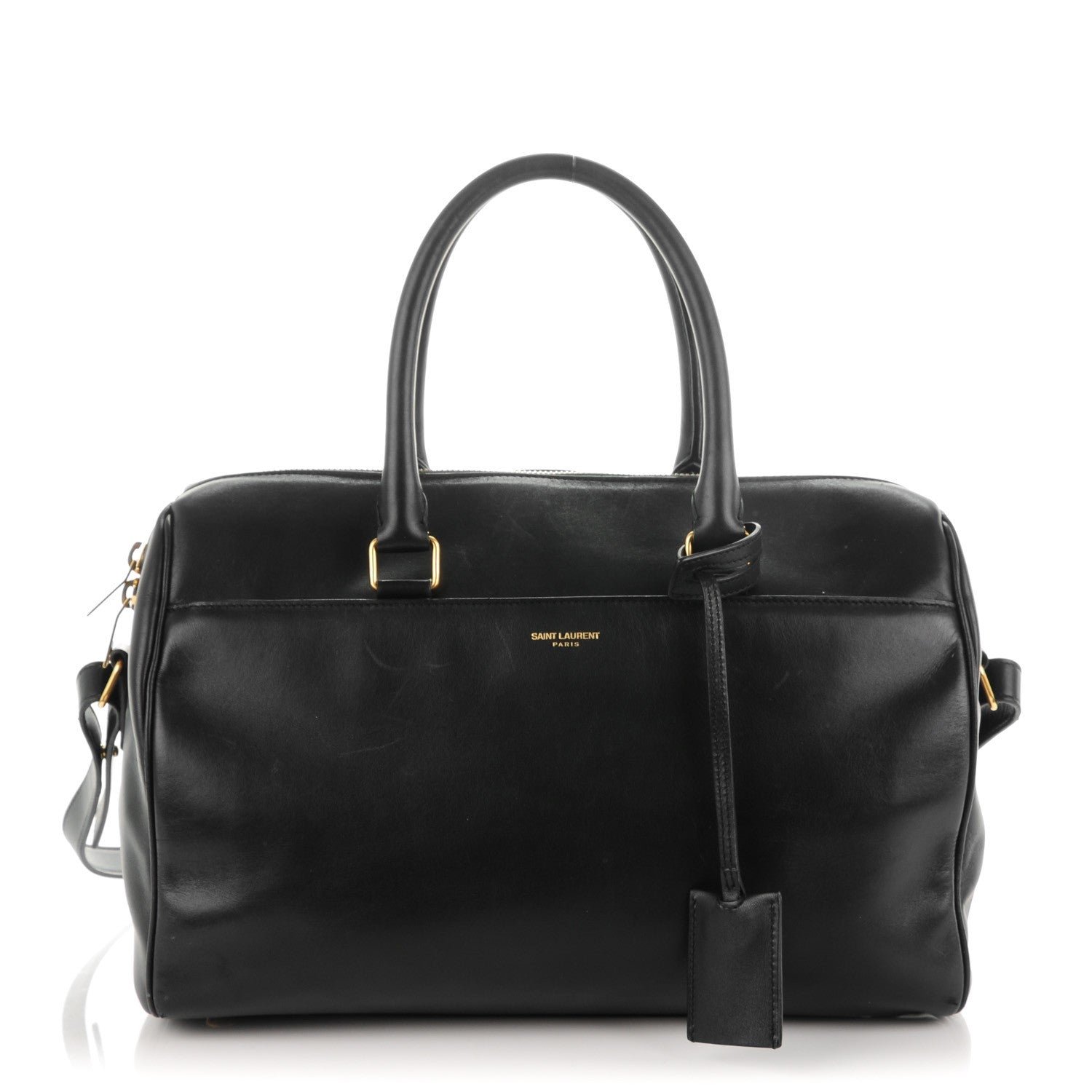 Saint Laurent Smooth Calfskin Classic Duffle 6 Bag Black 1 of 9