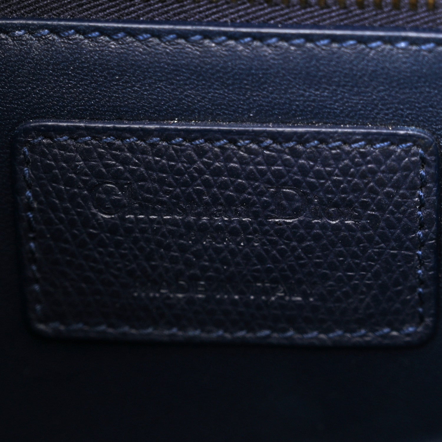 Christian Dior Ultra Matte Grained Calfskin 30 Montaigne Flap Bag Navy 6 of 12