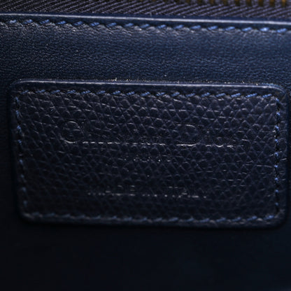 Christian Dior Ultra Matte Grained Calfskin 30 Montaigne Flap Bag Navy 6 of 12