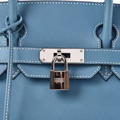 Hermes Swift Birkin 30 Blue Jean 12 of 22