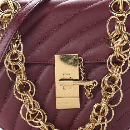 Chloe Calfskin Quilted Mini Drew Bijou Shoulder Bag Plum Purple 9 of 9