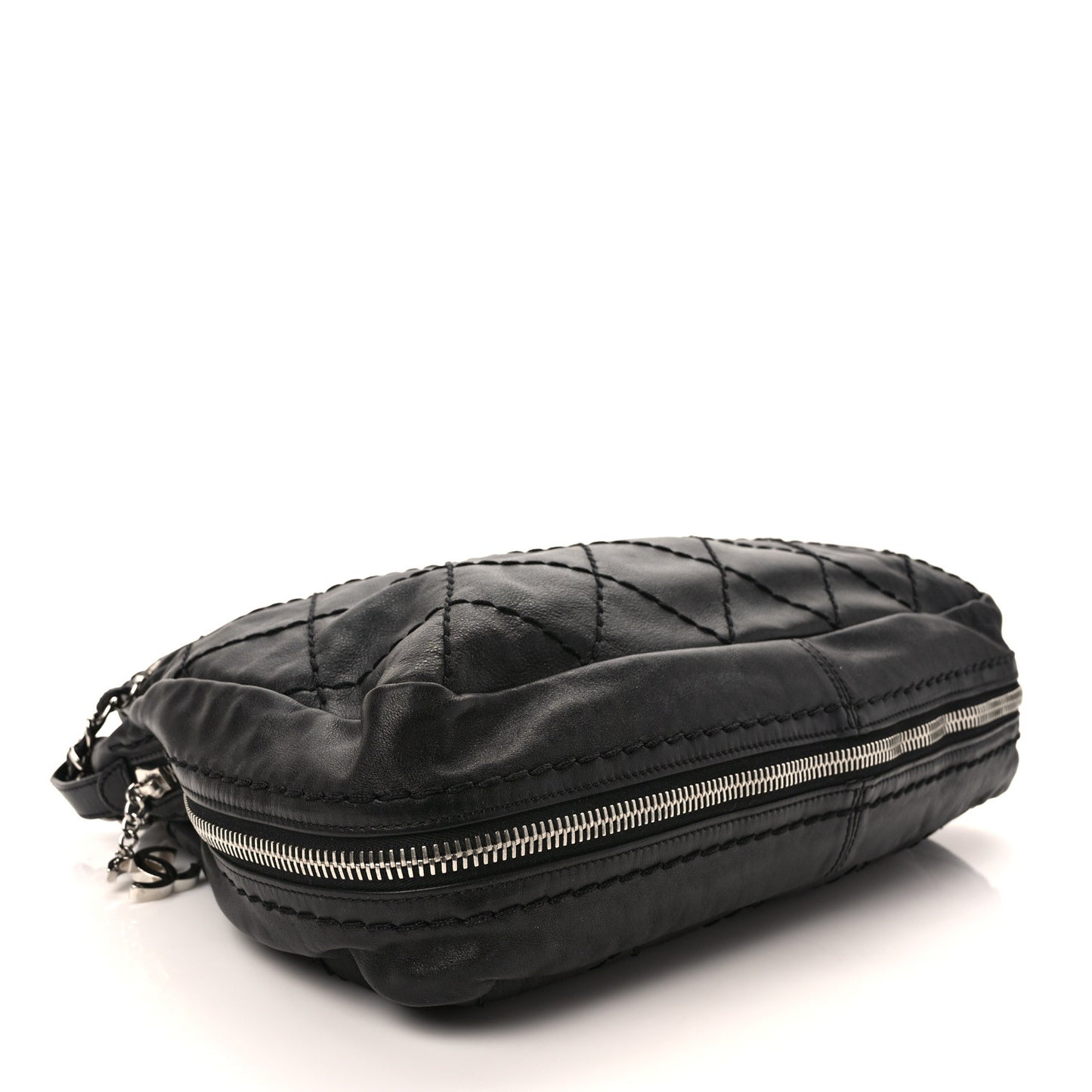 Lambskin Expandable Tote Black