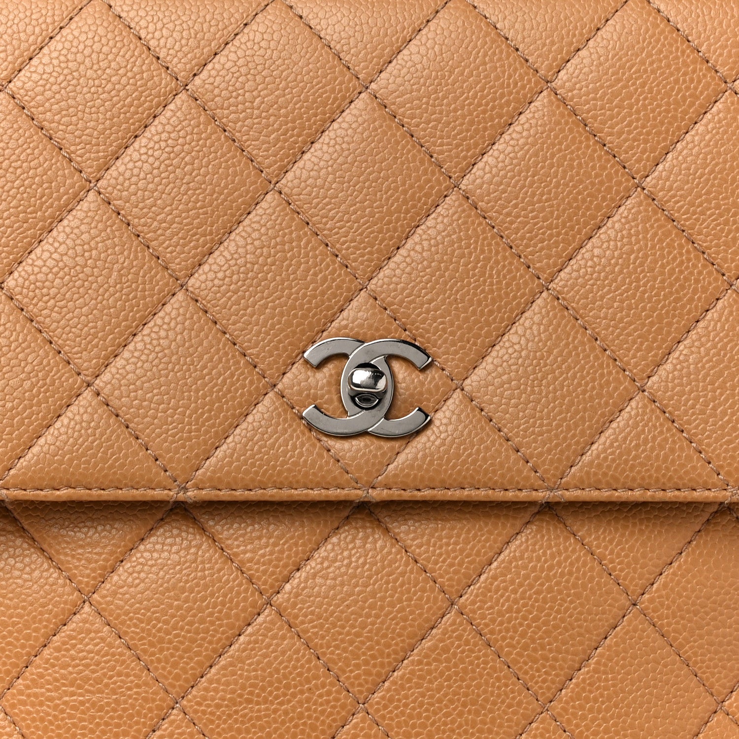Chanel Caviar Quilted Jumbo Kelly Flap Beige 7 of 10