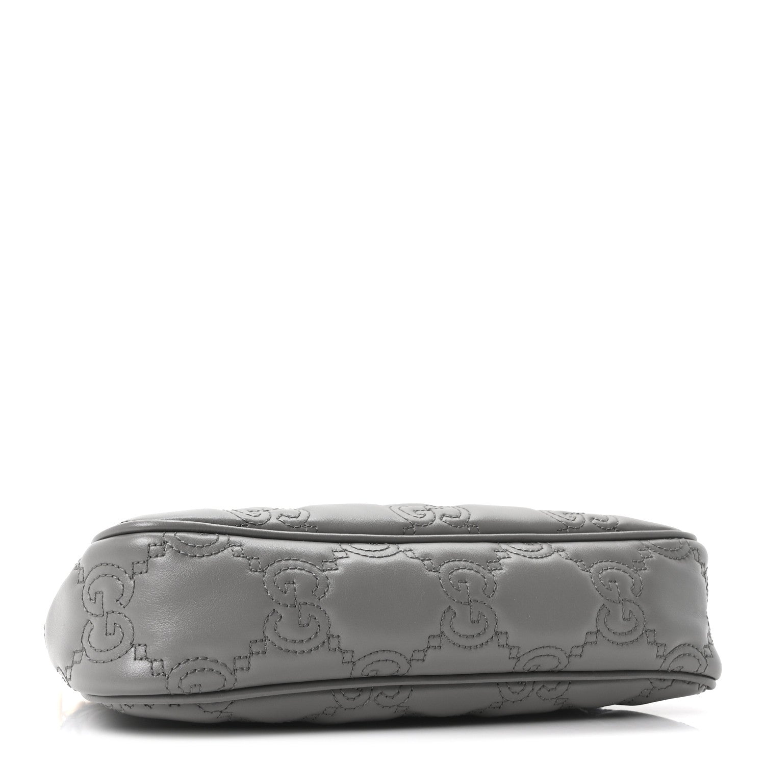 Gucci Calfskin GG Matelasse Chain Handbag Dusty Grey Natural 4 of 10