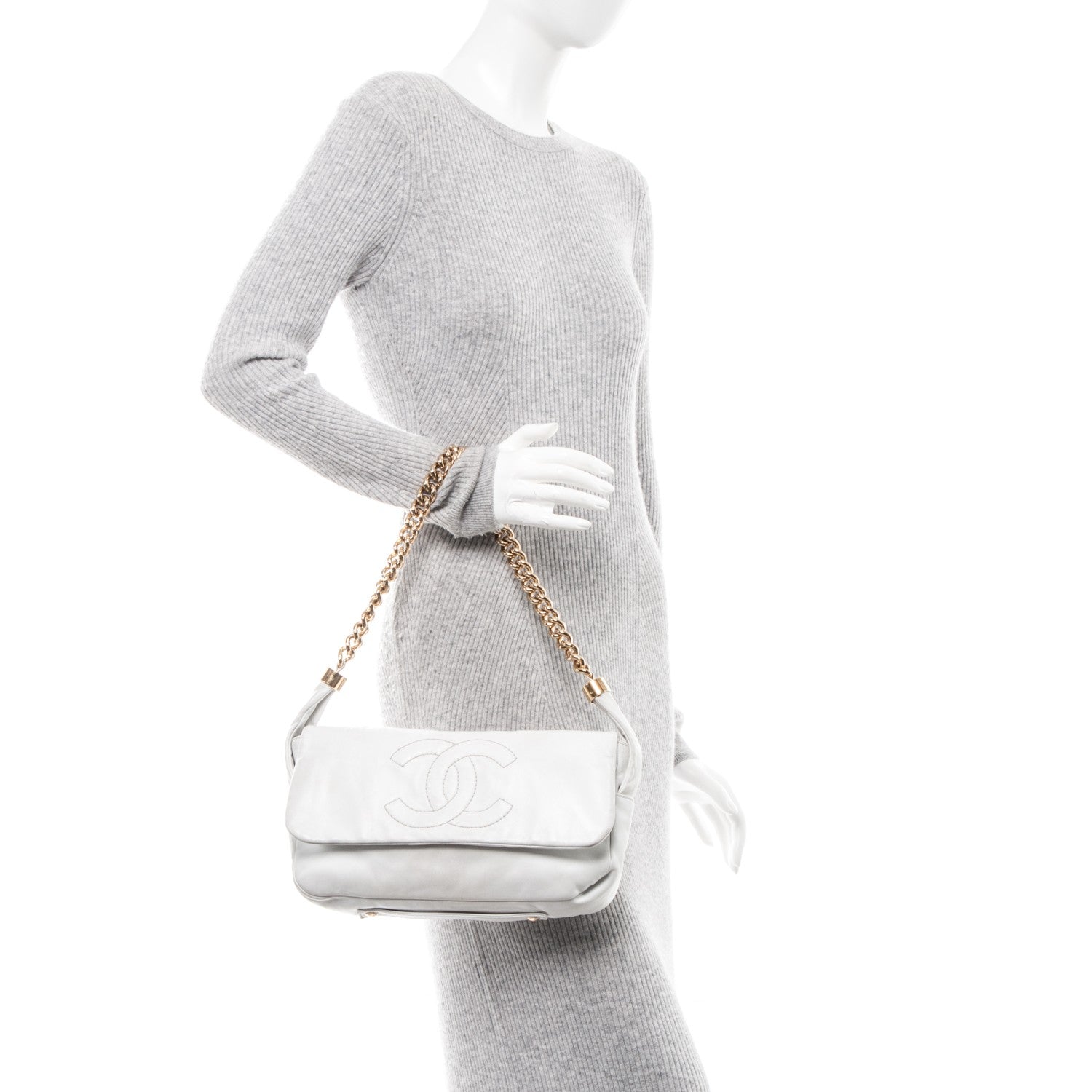 Chanel Lambskin Rodeo Drive Flap White 2 of 10