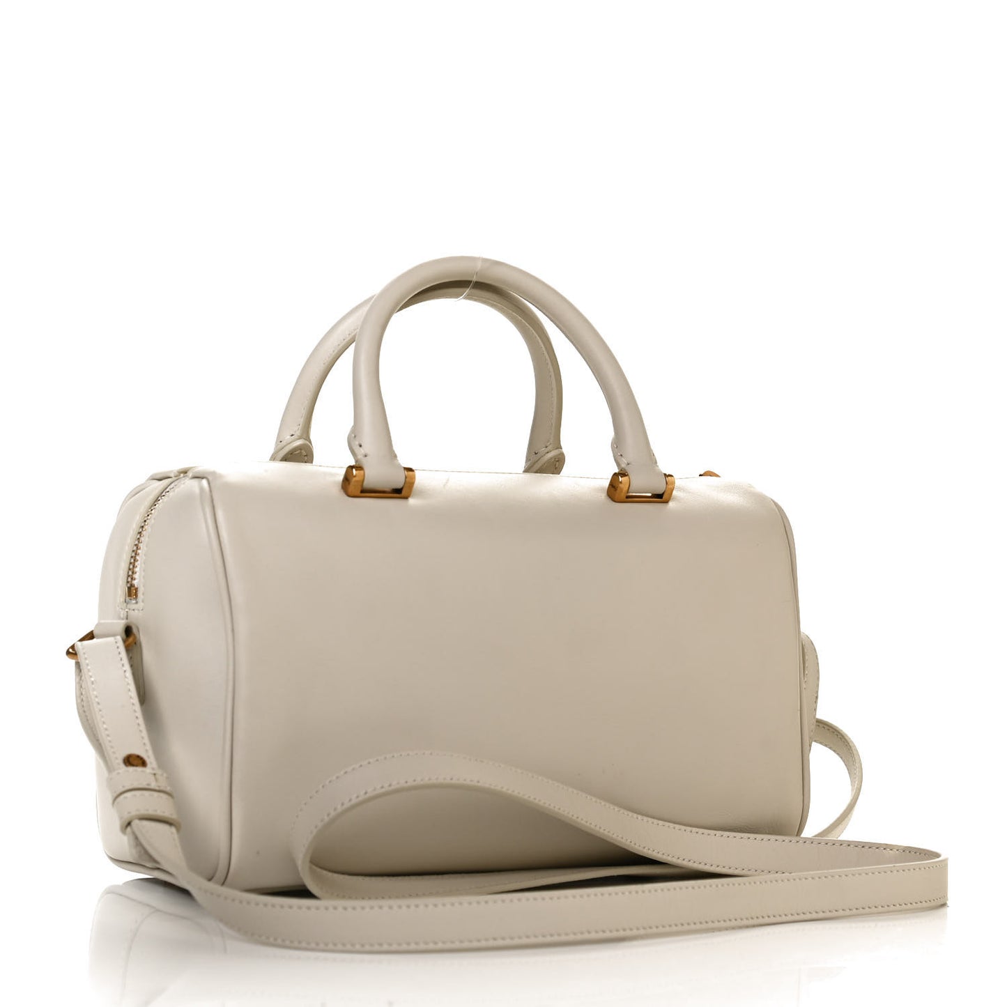 Calfskin Classic Baby Duffle Dove White