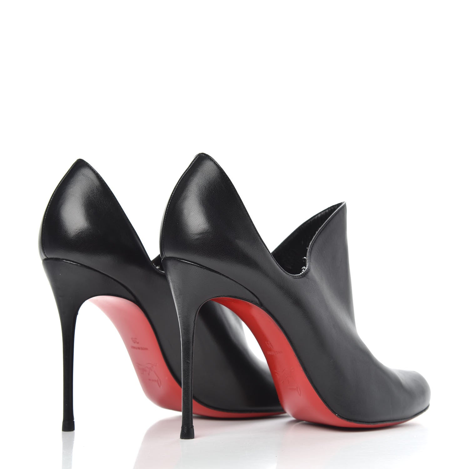 Christian Louboutin Nappa Dugueclina 100 Ankle Booties 39 Black 4 of 7