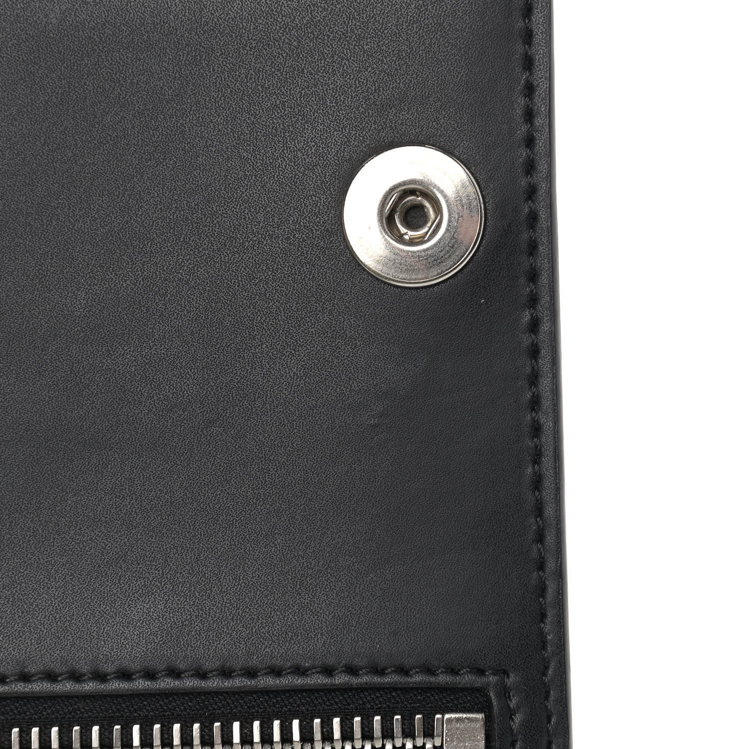 Valentino Garavani Calfskin VLTN Neck Strap Wallet Black 8 of 12
