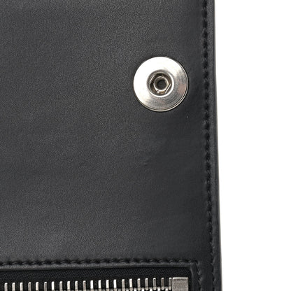 Valentino Garavani Calfskin VLTN Neck Strap Wallet Black 8 of 12