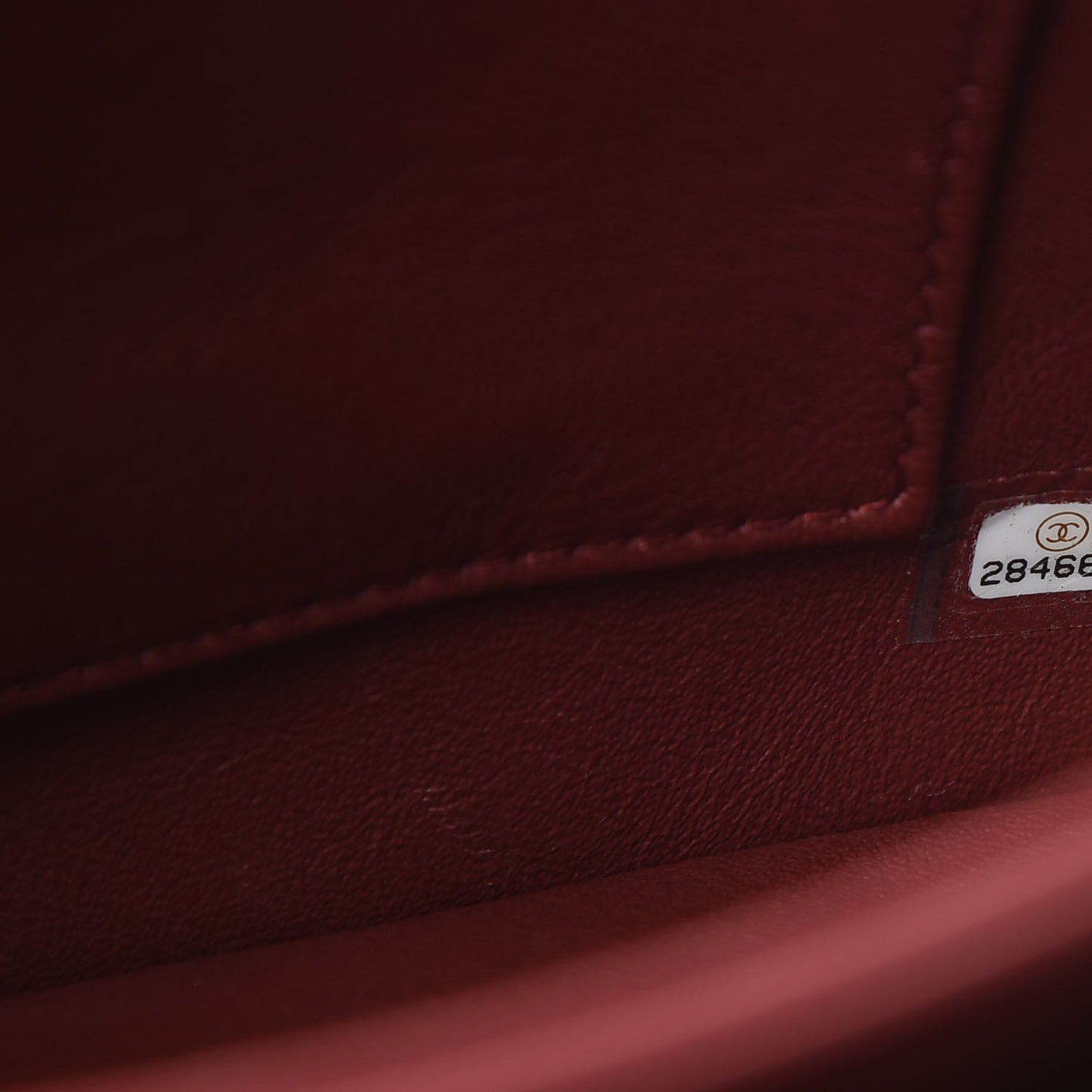 Lambskin Quilted Medium Trendy CC Flap Dual Handle Bag Burgundy