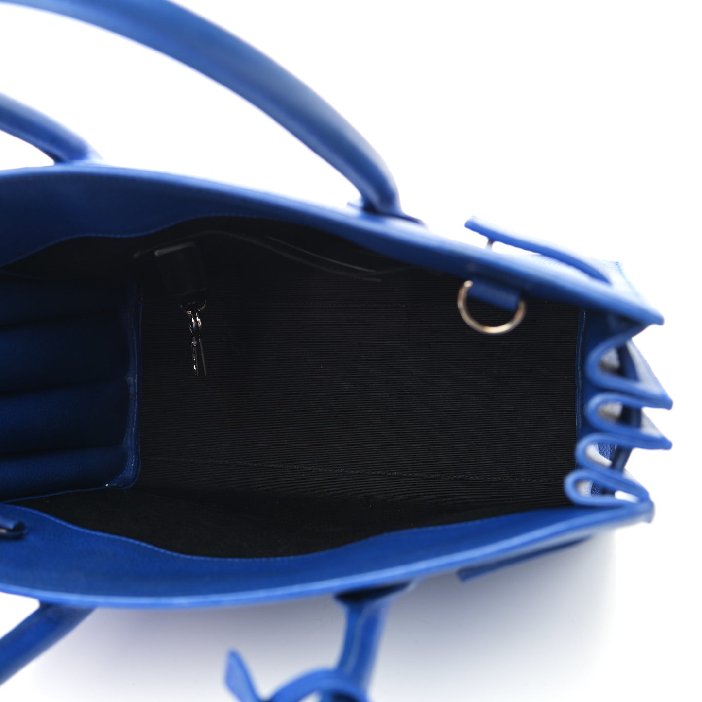 Grained Calfskin Baby Sac De Jour Royal Blue