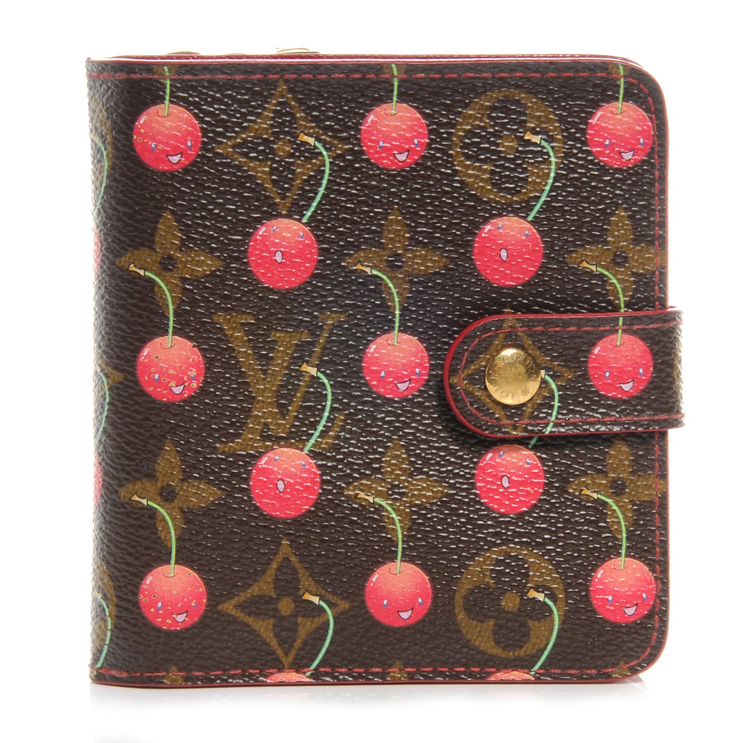 Monogram Cerises Compact Zippe Wallet