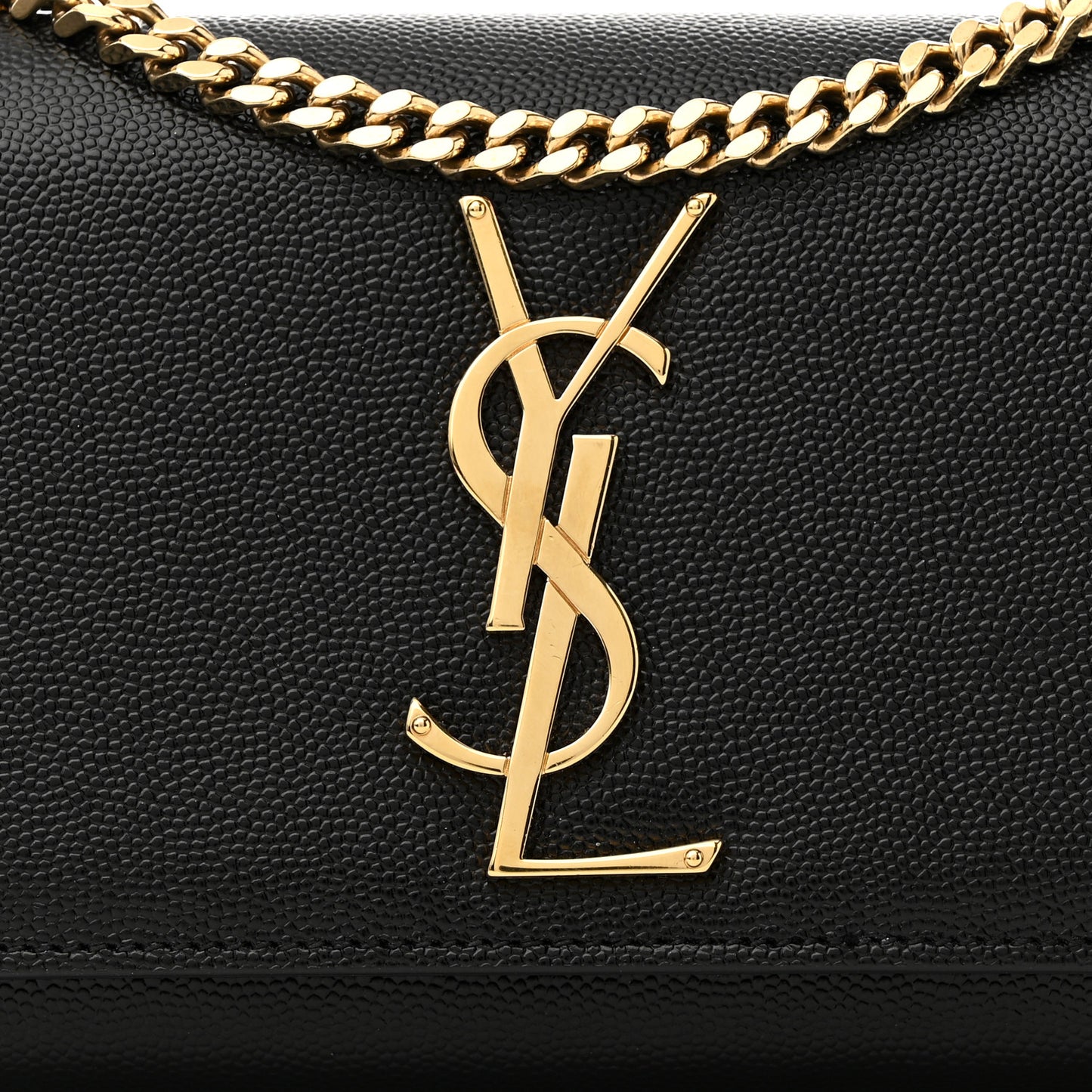 Grain De Poudre Small Monogram Kate Satchel Black