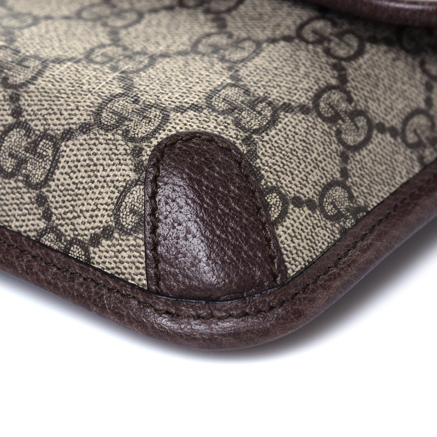 GG Supreme Monogram Neo Vintage Web Belt Bag Brown