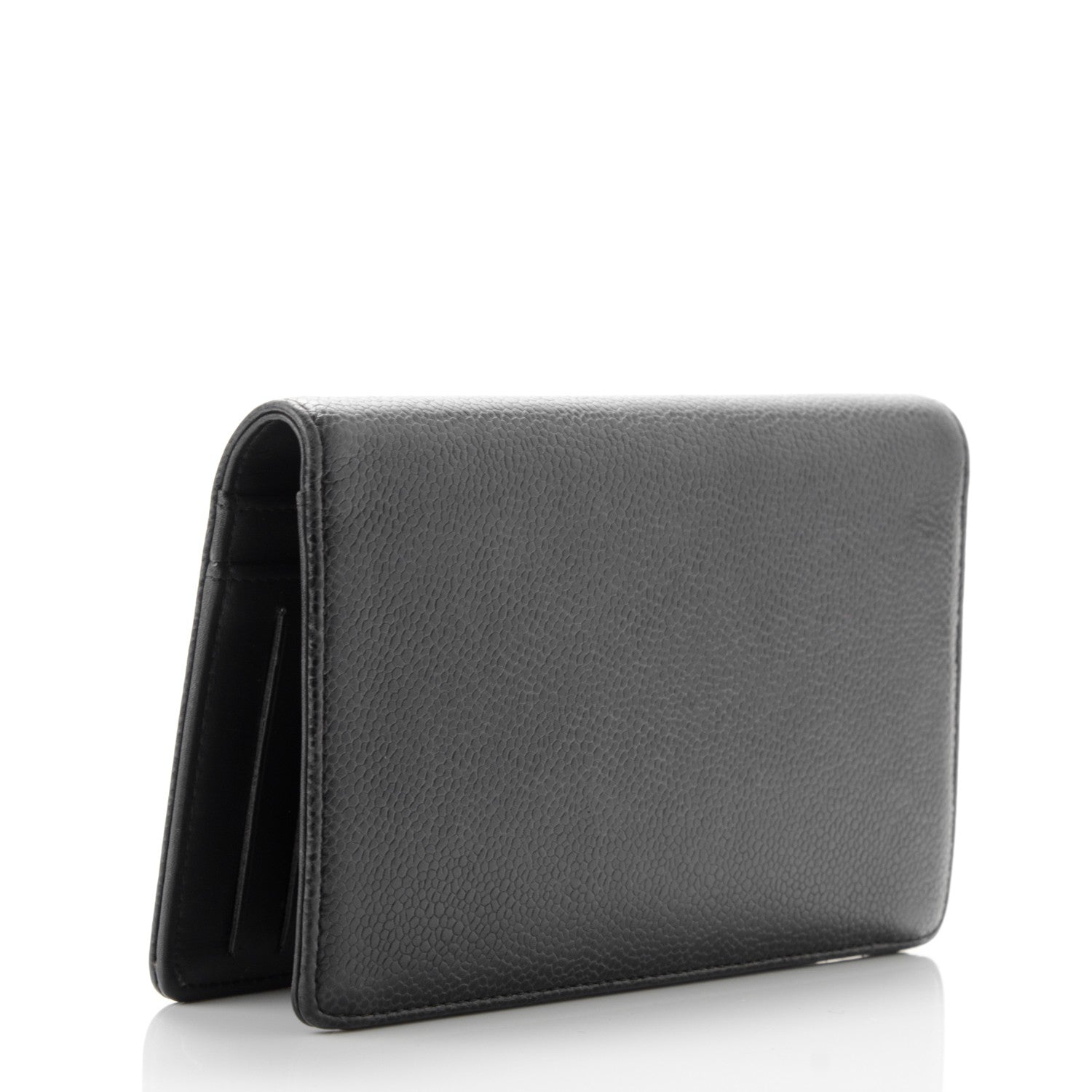 Chanel Caviar Timeless CC Yen Wallet Black 3 of 8