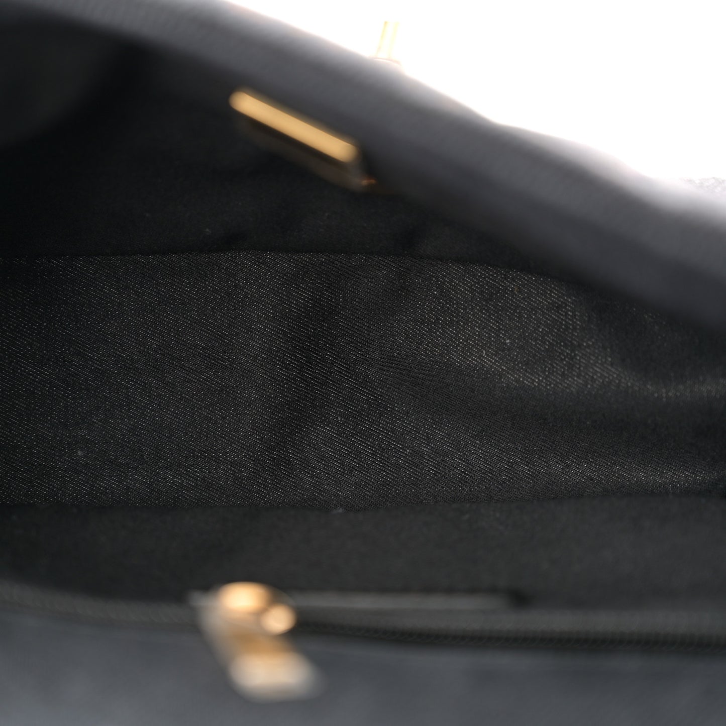 Denim Quilted Denim Mood Mini Rectangular Flap Black Multicolor