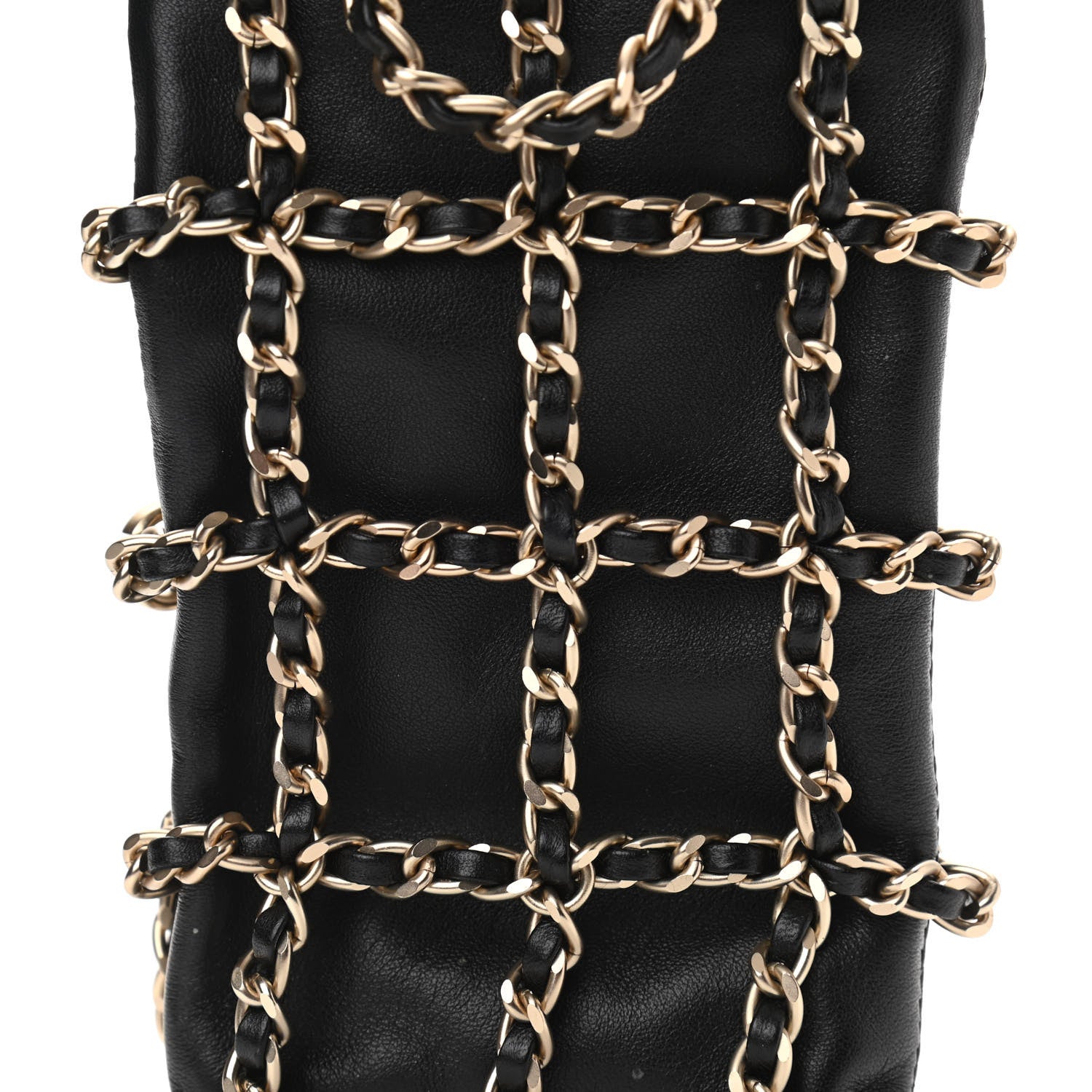 Chanel Lambskin Tech Me Out Clutch With Chain Black 8 of 11