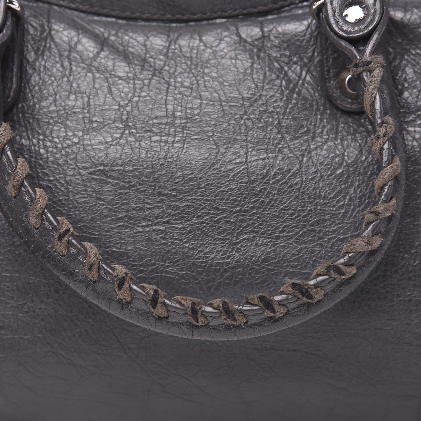 Agneau Classic Silver Hardware S City Gris Fossile