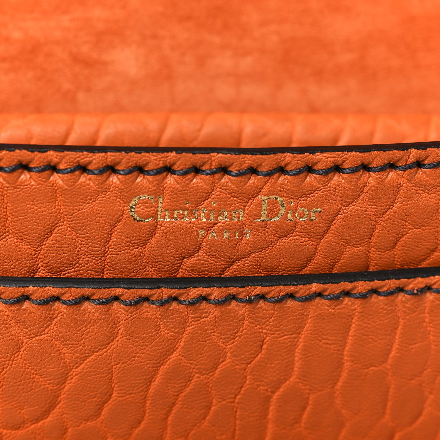 Christian Dior Canyon Grained Lambskin J'Adior Chain Flap Bag Orange 6 of 8
