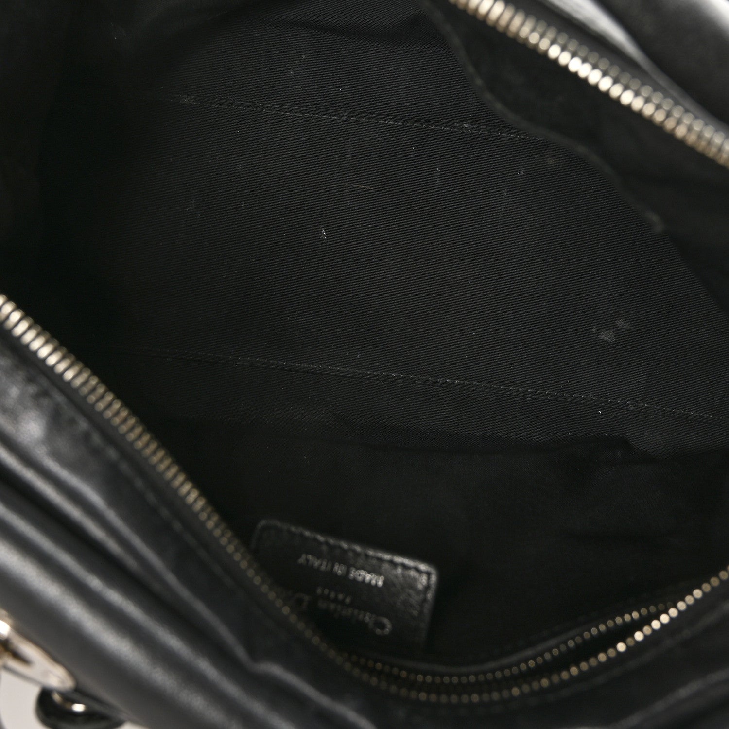 Christian Dior Lambskin Cannage Medium Granville Tote Black 5 of 7