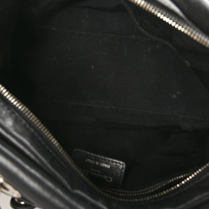 Christian Dior Lambskin Cannage Medium Granville Tote Black 5 of 7