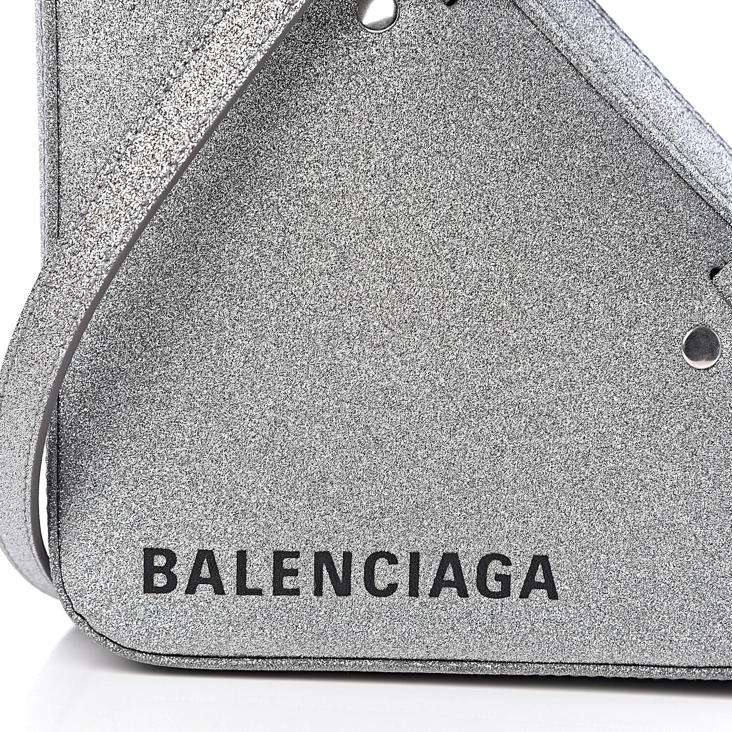 Glitter XS Triangle Duffle Argent Black