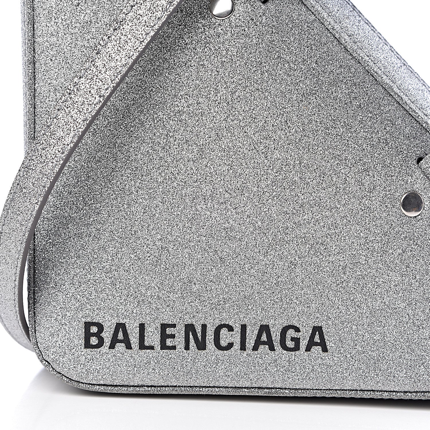 Balenciaga Glitter XS Triangle Duffle Argent Black 9 of 9