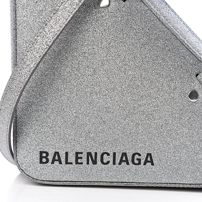Balenciaga Glitter XS Triangle Duffle Argent Black 9 of 9