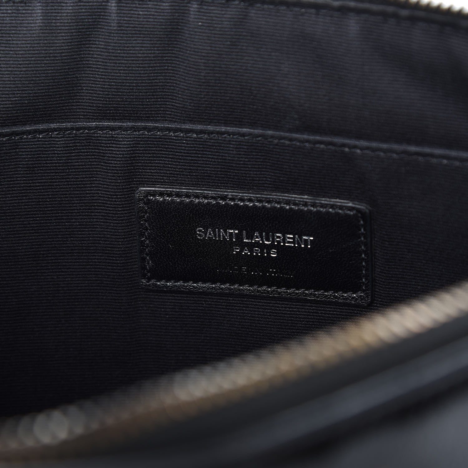 Saint Laurent Texturized Patent Monogram iPad Case Black 8 of 10