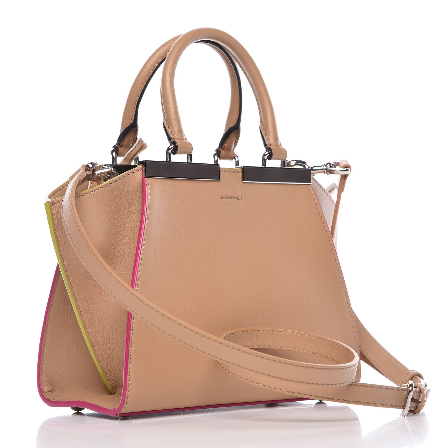 Fendi Vitello Dolce Mini 3Jours Tote Cuoio 3 of 10