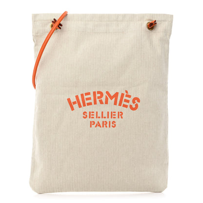 Hermes Canvas Swift Aline Grooming Bag Orange 1 of 9