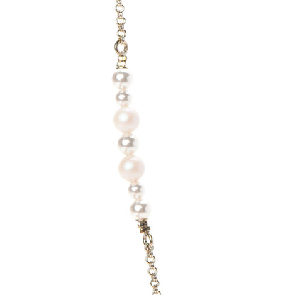 Chanel Pearl CC Pendant Necklace Gold 5 of 8