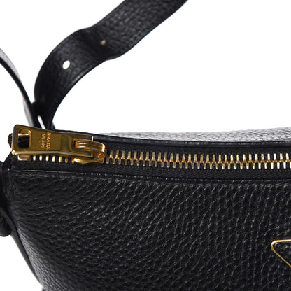 Prada Vitello Daino Hobo Black 11 of 12