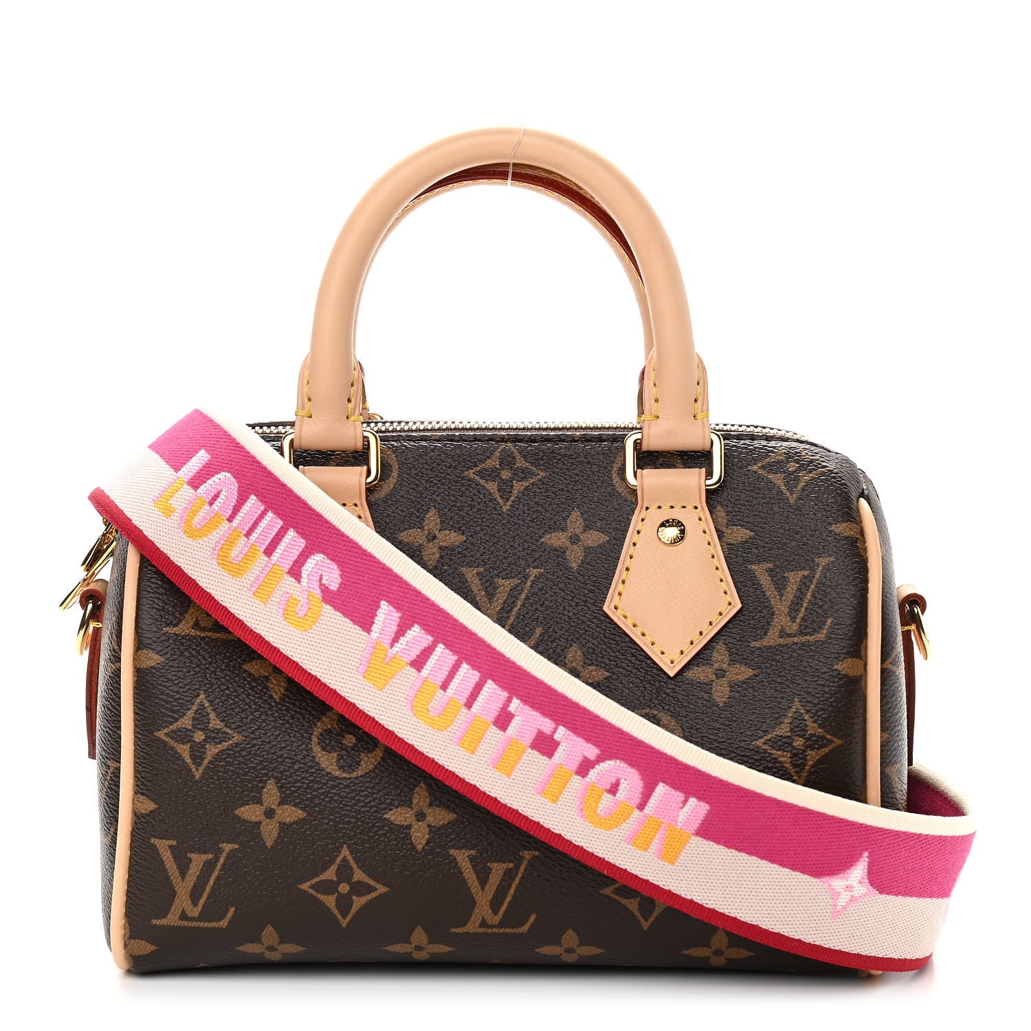 Louis Vuitton Monogram Speedy Bandouliere 20 Fuchsia 1 of 10