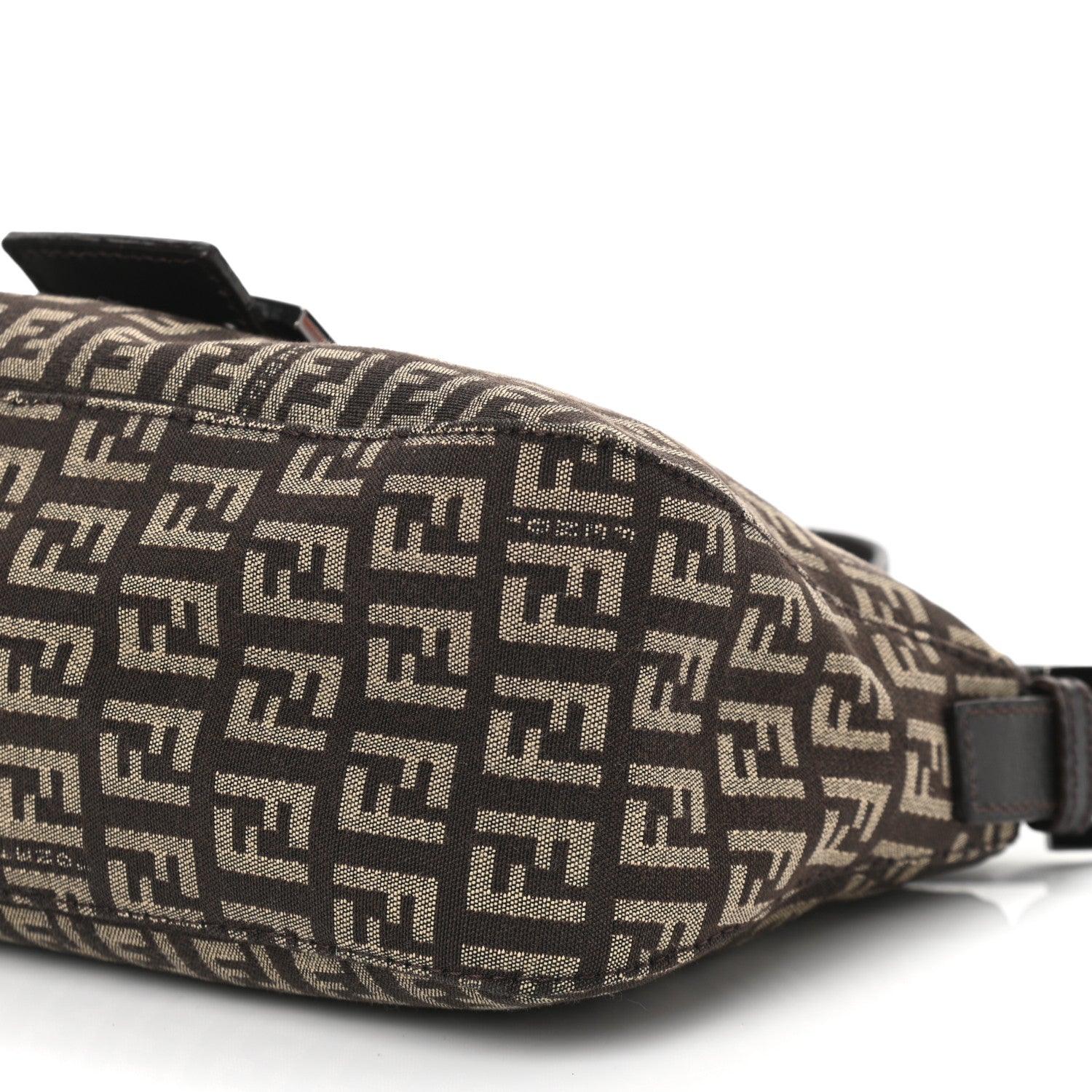 Fendi Zucchino Vitello Baguette Testa di Moro Beige 9 of 9