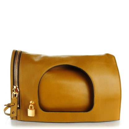 Tom Ford Ramskin Small Alix Padlock Zip Shoulder Bag Olive 1 of 7