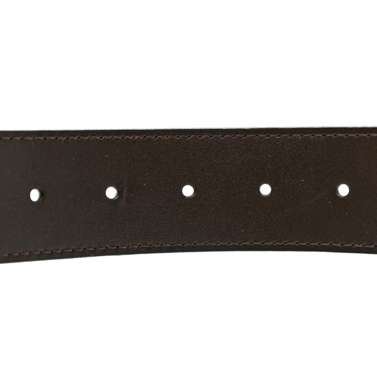 Calfskin 40mm LV Initiales Reversible Belt 90 36 Dark Brown Black
