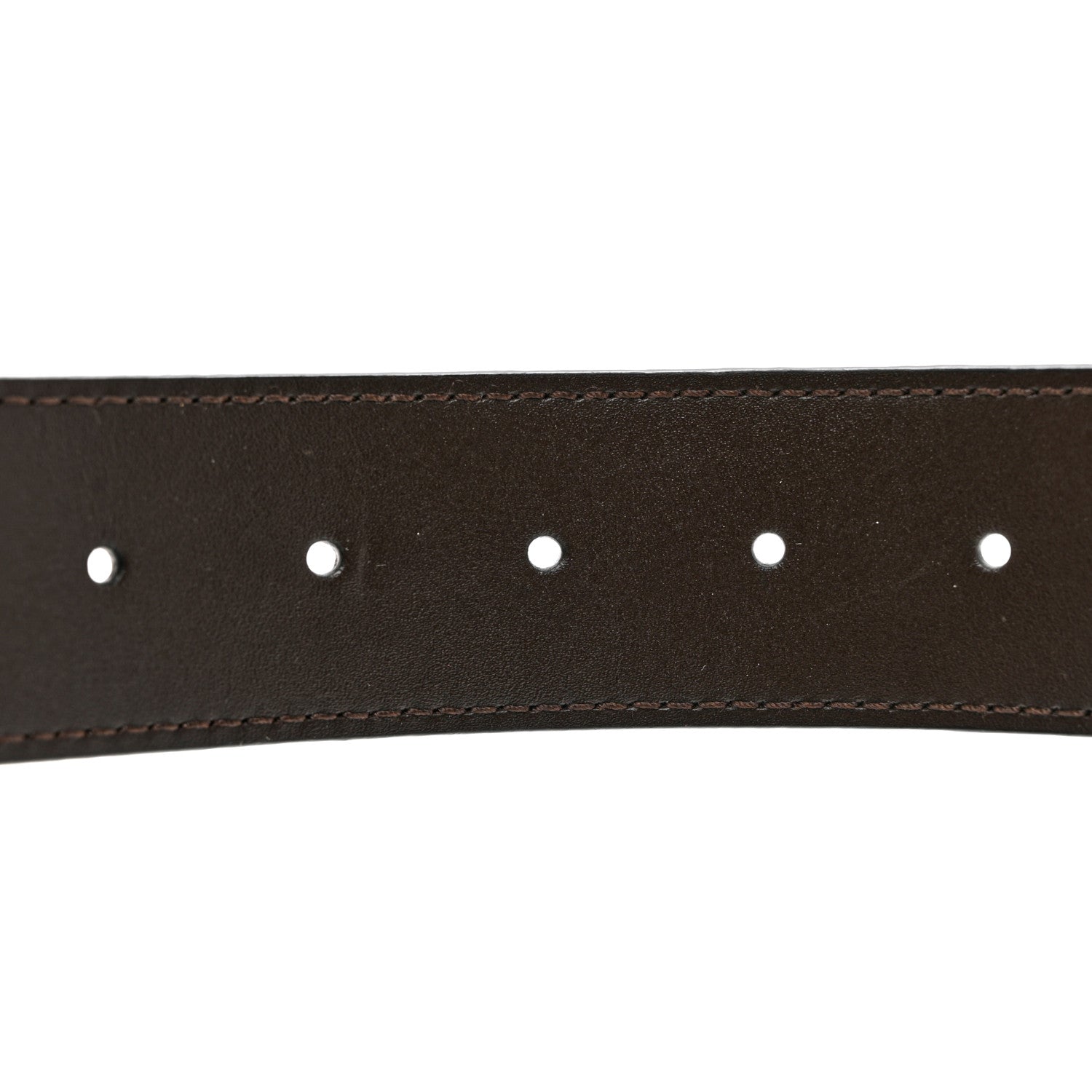 Louis Vuitton Calfskin 40mm LV Initiales Reversible Belt 90 36 Dark Brown Black 4 of 5
