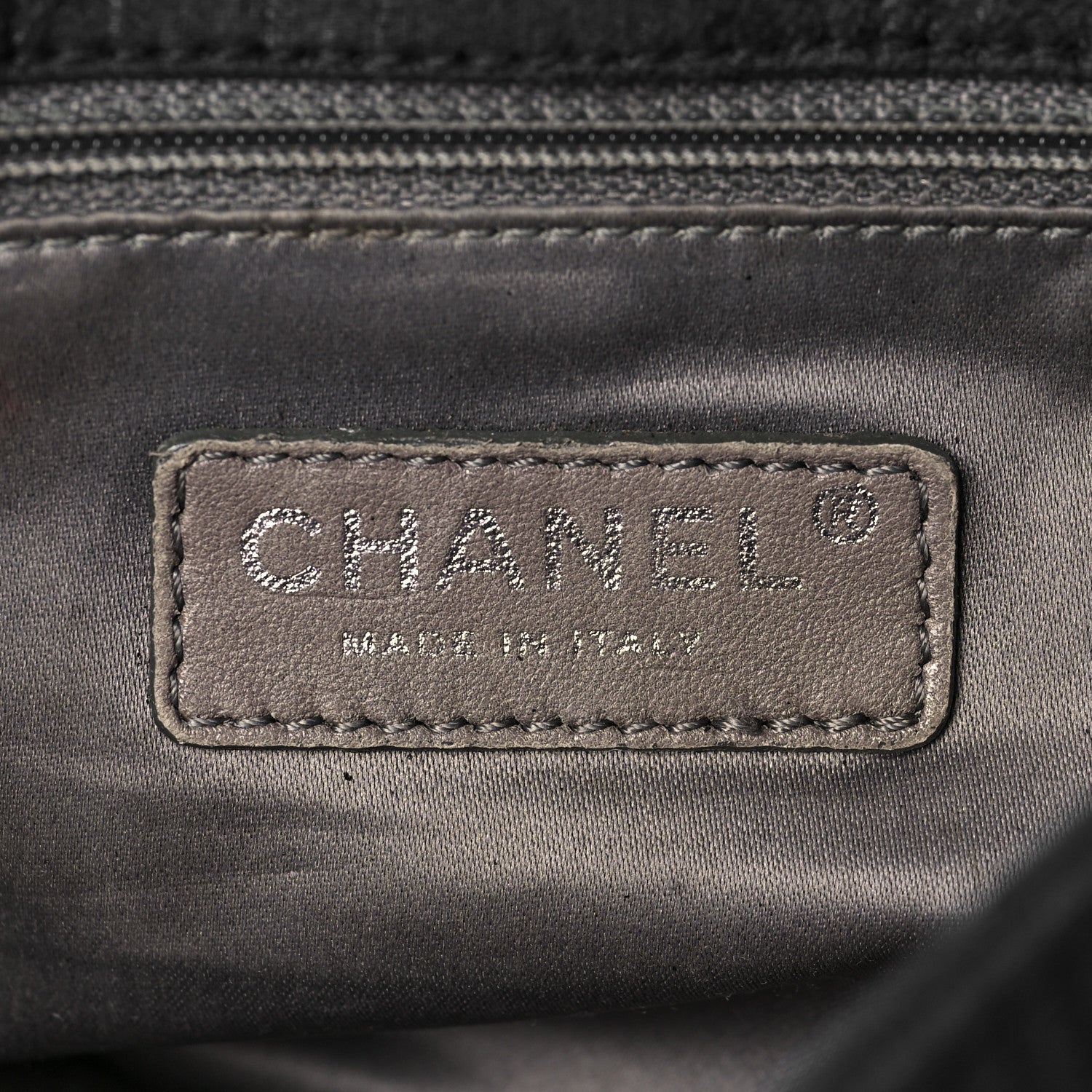 Chanel Crinkled Coated Canvas Quilted Flap Black 6 of 8