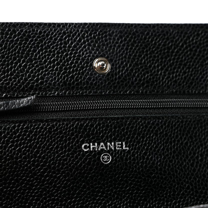 Chanel Caviar Quilted Wallet on Chain WOC Black 6 of 14
