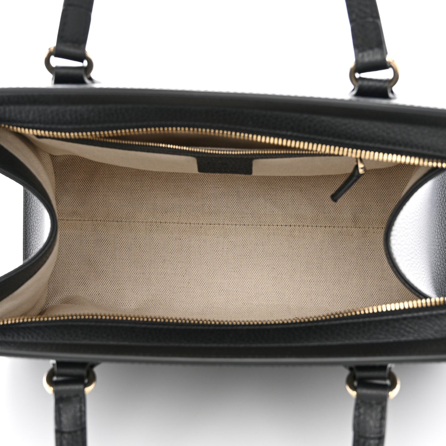 Dollar Calfskin Large Soho Top Handle Satchel Black
