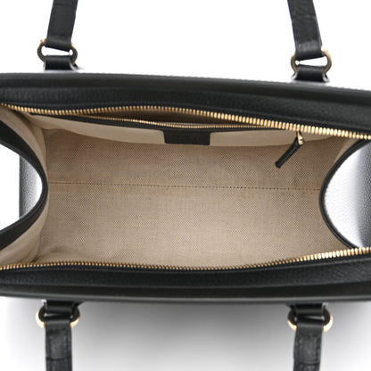 Gucci Dollar Calfskin Large Soho Top Handle Satchel Black 5 of 14