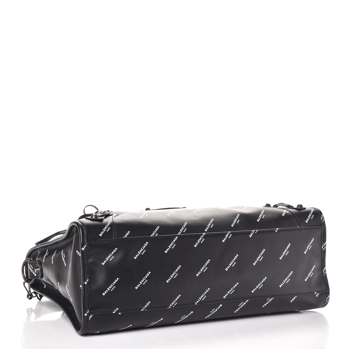 Veau Allover Logo Classic Hardware City Black White