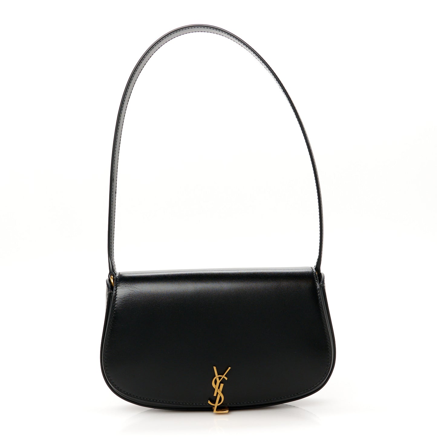 Box Calfskin Mini Voltaire Shoulder Bag Black